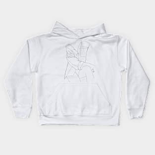 Line Art Women Kids Hoodie